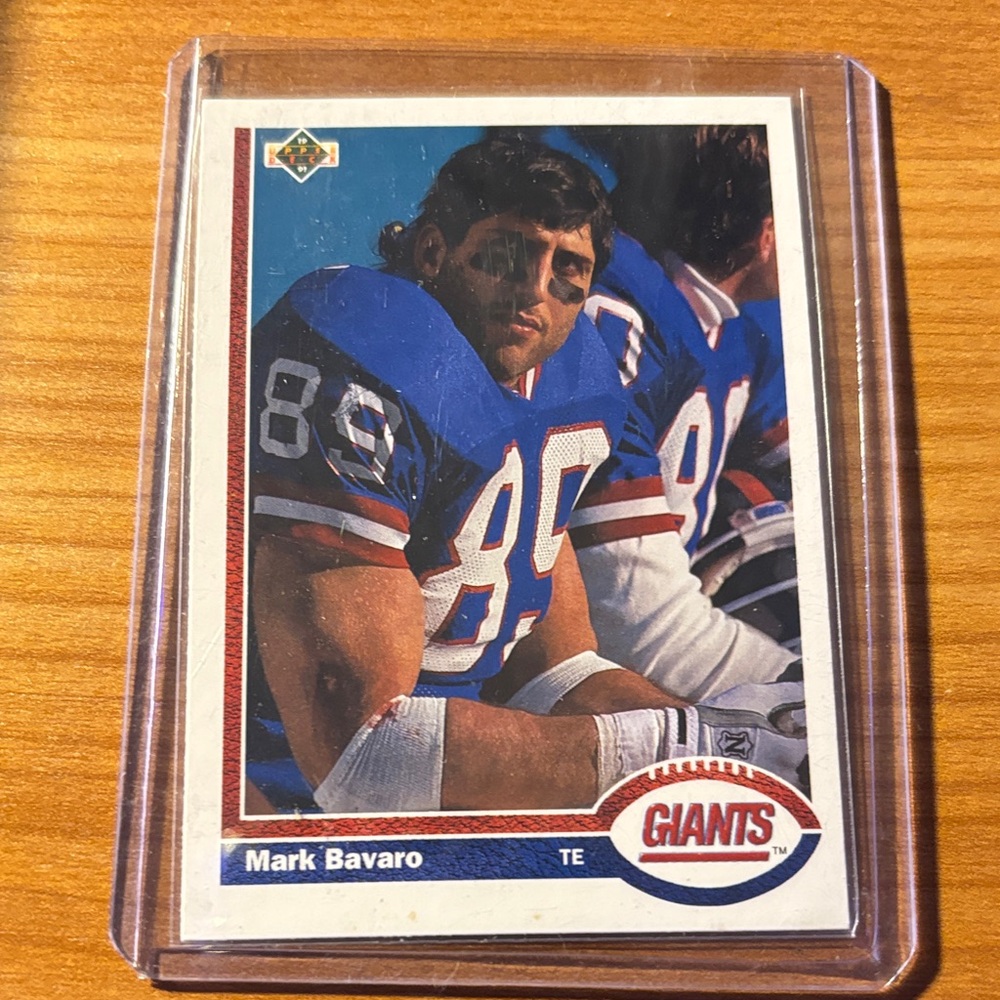 NFL Giants Trading Card - Blue and White